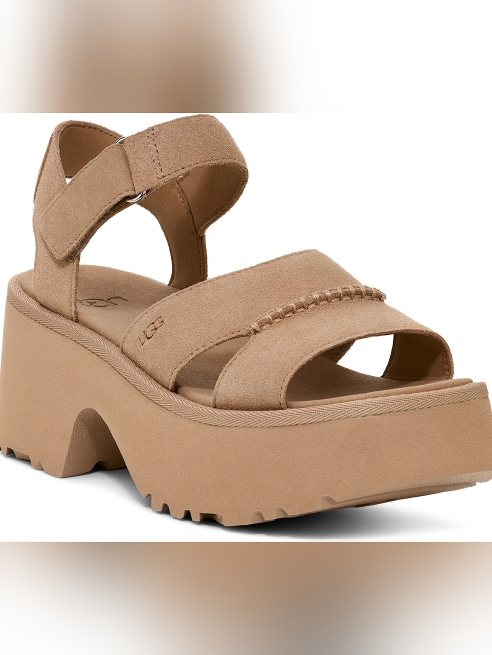 UGG Women’s Tan Suede Platform Sandals